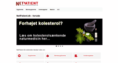 Desktop Screenshot of netpatient.dk